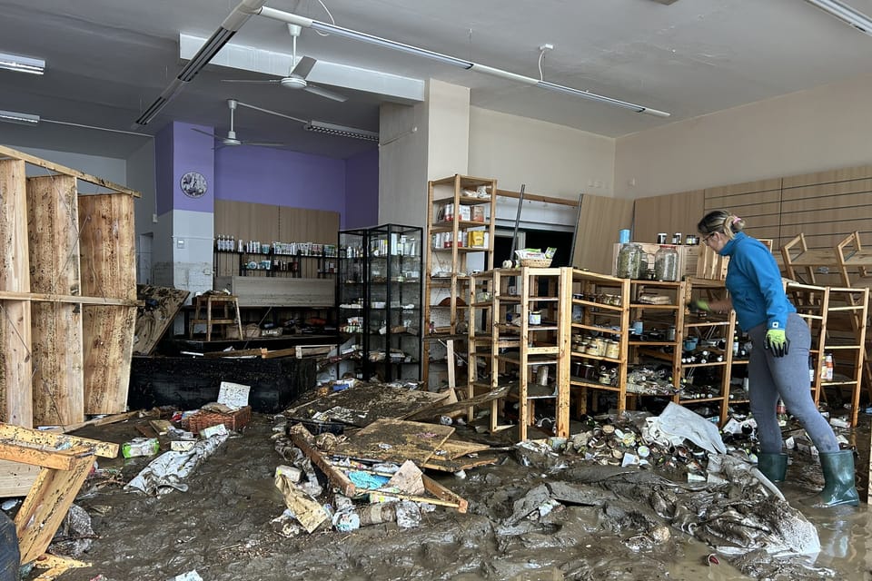 Damage made by floods in 2024 in Jeseník | Photo: Jana Karasová, Czech Radio Damage made by floods in 2024 in Jeseník | Photo: Jana Karasová, Czech Radio