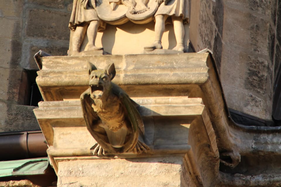 Gargoyle on the temple of St. Barbora in Kutná Hora | Photo: Kateřina Ayzpurvit, Radio Prague International Gargoyle on the temple of St. Barbora in Kutná Hora | Photo: Kateřina Ayzpurvit, Radio Prague International