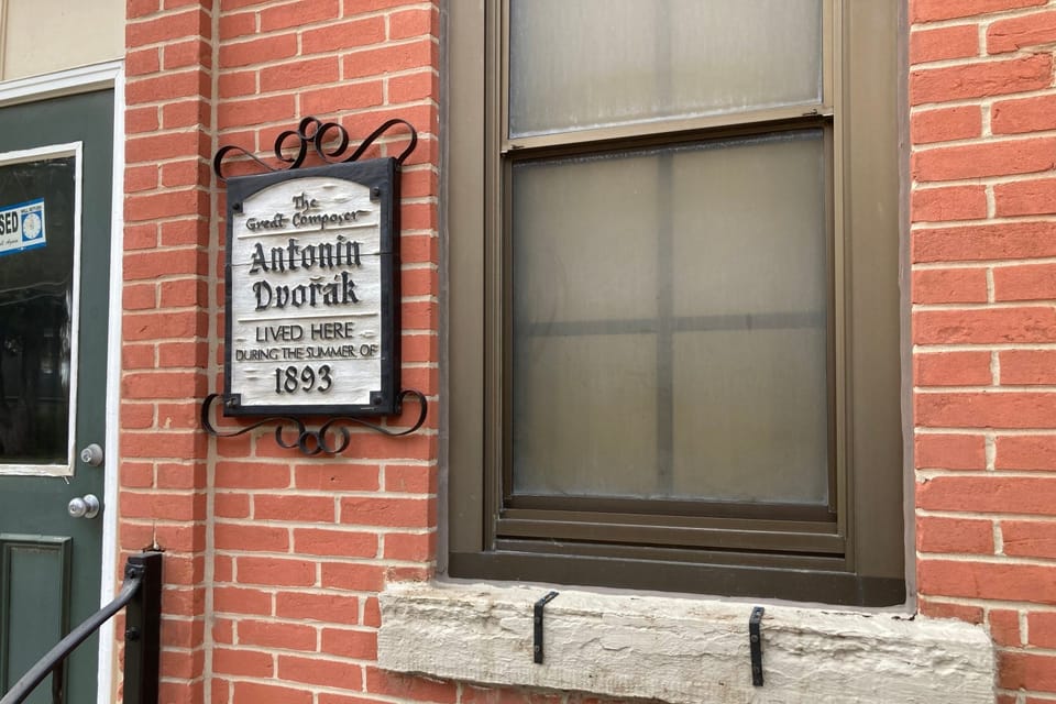 The house where Dvořák and his family lived on the 1st floor | Photo: Pavel Novák, Czech Radio The house where Dvořák and his family lived on the 1st floor | Photo: Pavel Novák, Czech Radio