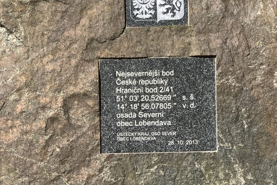 Northernmost point of the Czech Republic near Lobendava | Photo: Jan Kubelka,  Radio Prague International