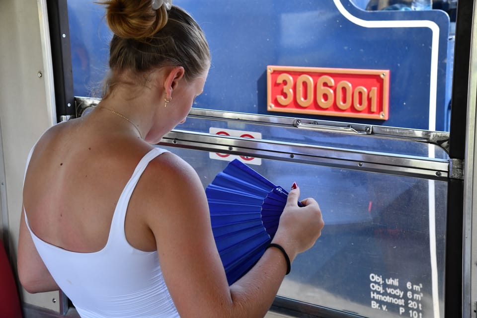 Don't expect air conditioning on the Osoblažka line. Just summer in all its glory | Photo: Břetislav Tureček,  Radio Prague International