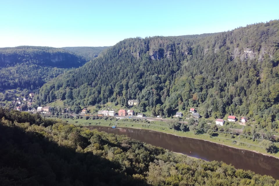 Elbe Canyon from the Belveder  | Photo: Jan Kubelka,  Radio Prague International