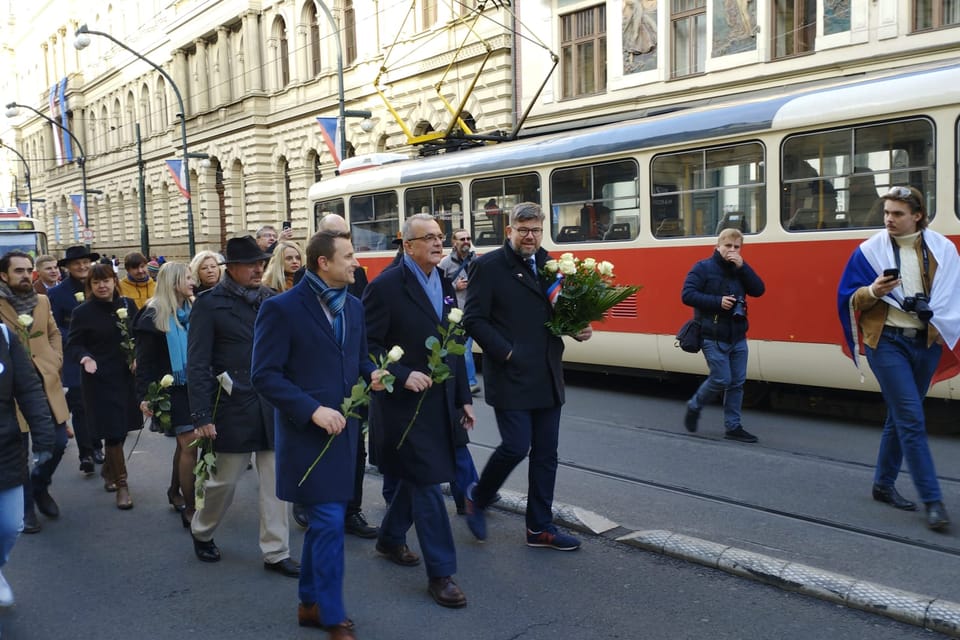 November 17, 2023 in the streets of Prague | Photo: Igor Budykin, Radio Prague International November 17, 2023 in the streets of Prague | Photo: Igor Budykin, Radio Prague International