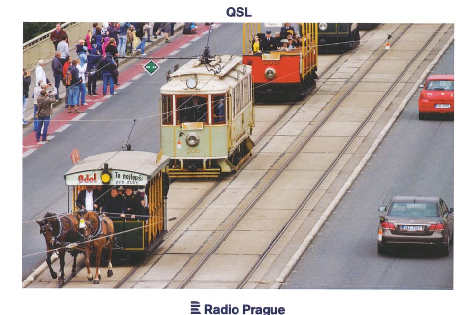 Ceremonial procession of historical trams,  photo: ČTK,  Vít Šimánek