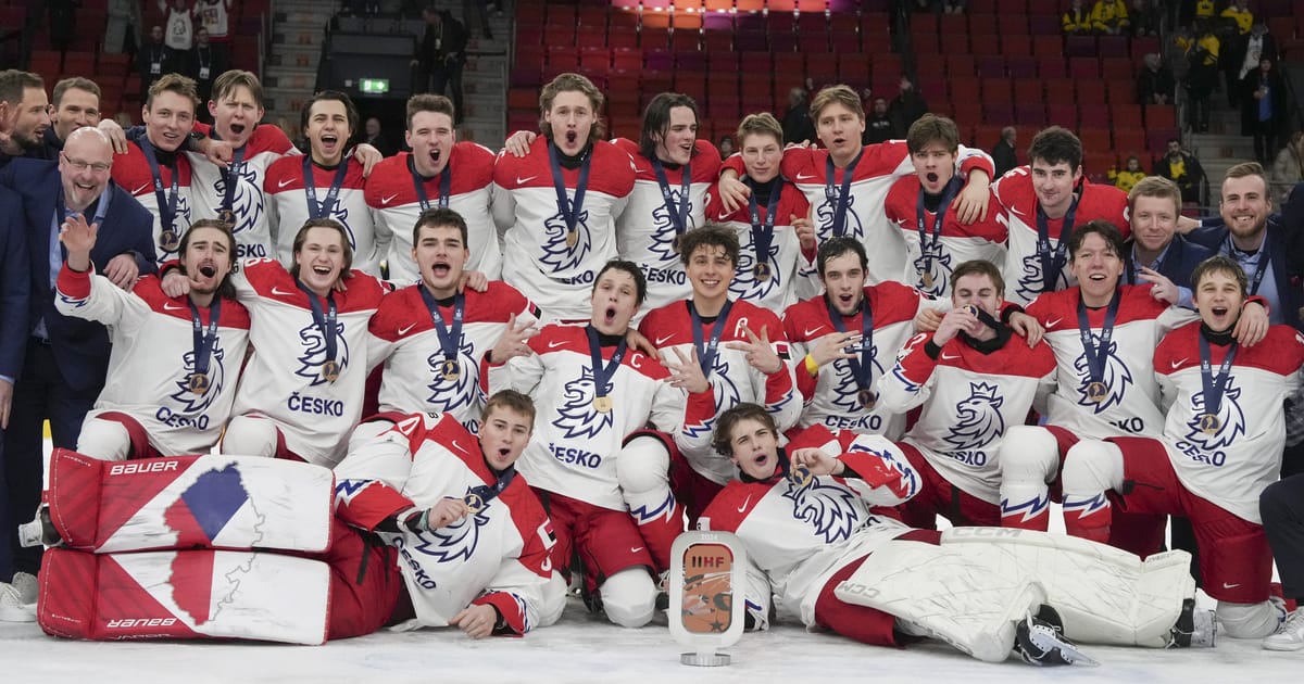 Bronzová medaile pro Českou republiku na mistrovství světa juniorů IIHF