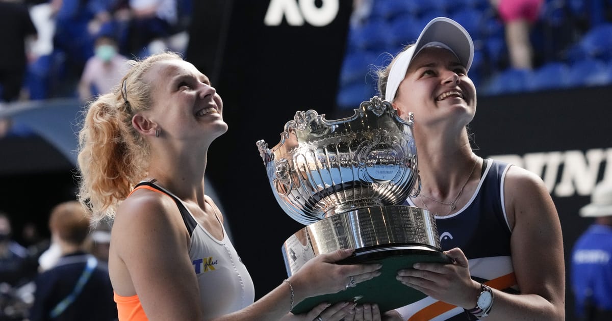 Krejčíková and Siniaková win Australian Open bringing their Grand Slam ...